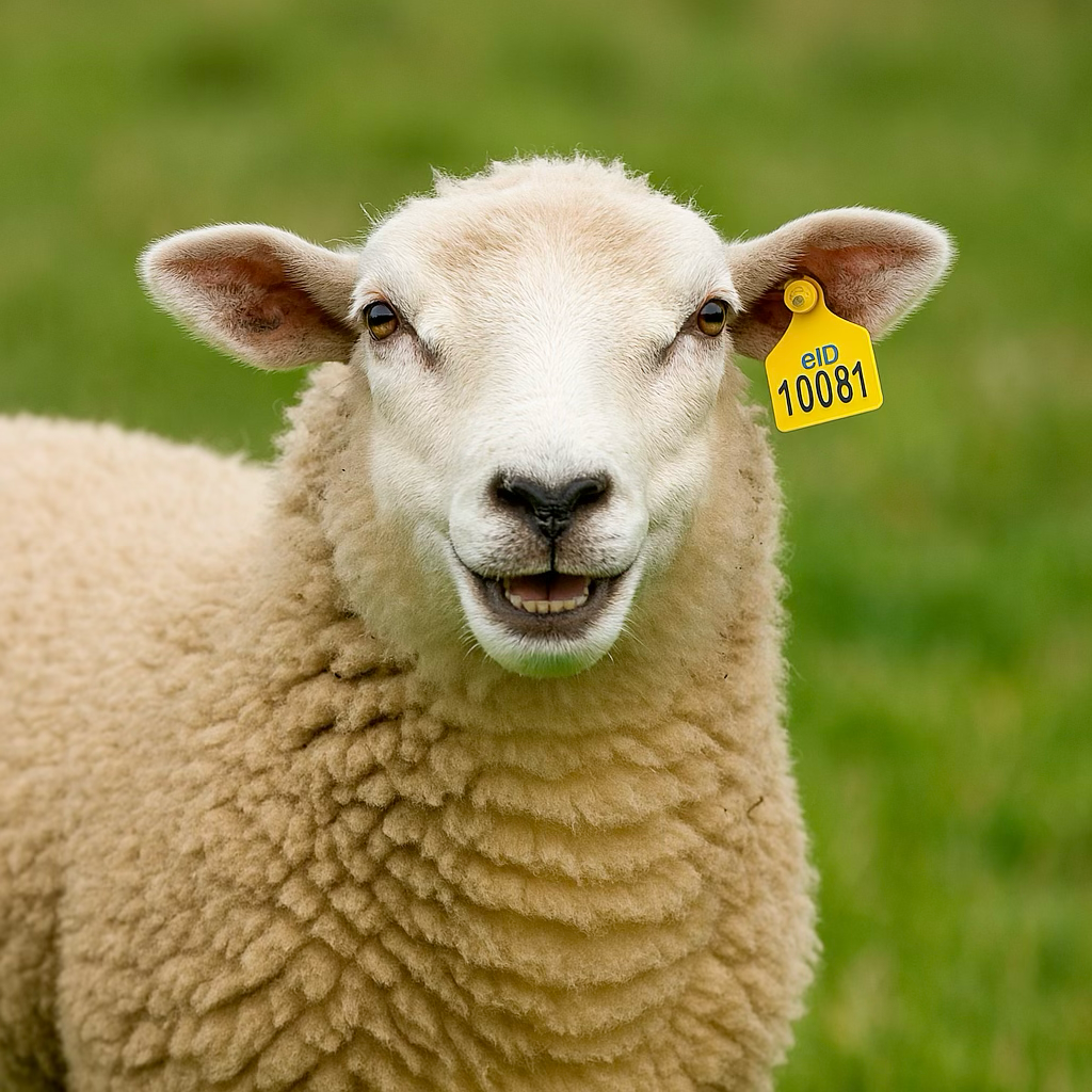 Animals with eID tags